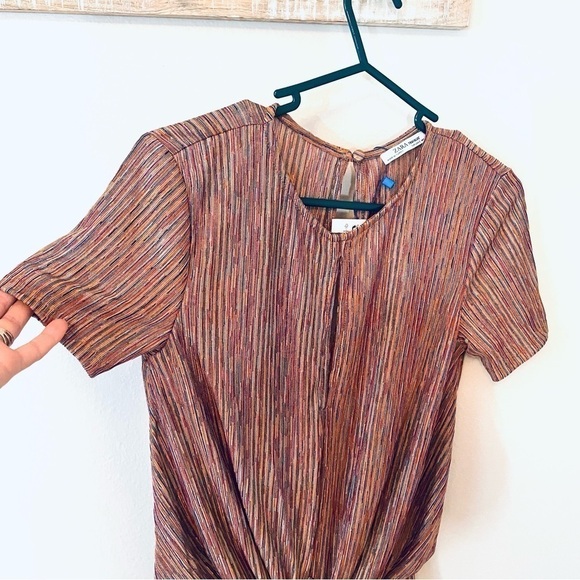 NWT ZARA Striped Multicolor Playsuit – Size S - Jumpsuit/Romper/Bodysuit - Picture 6 of 7